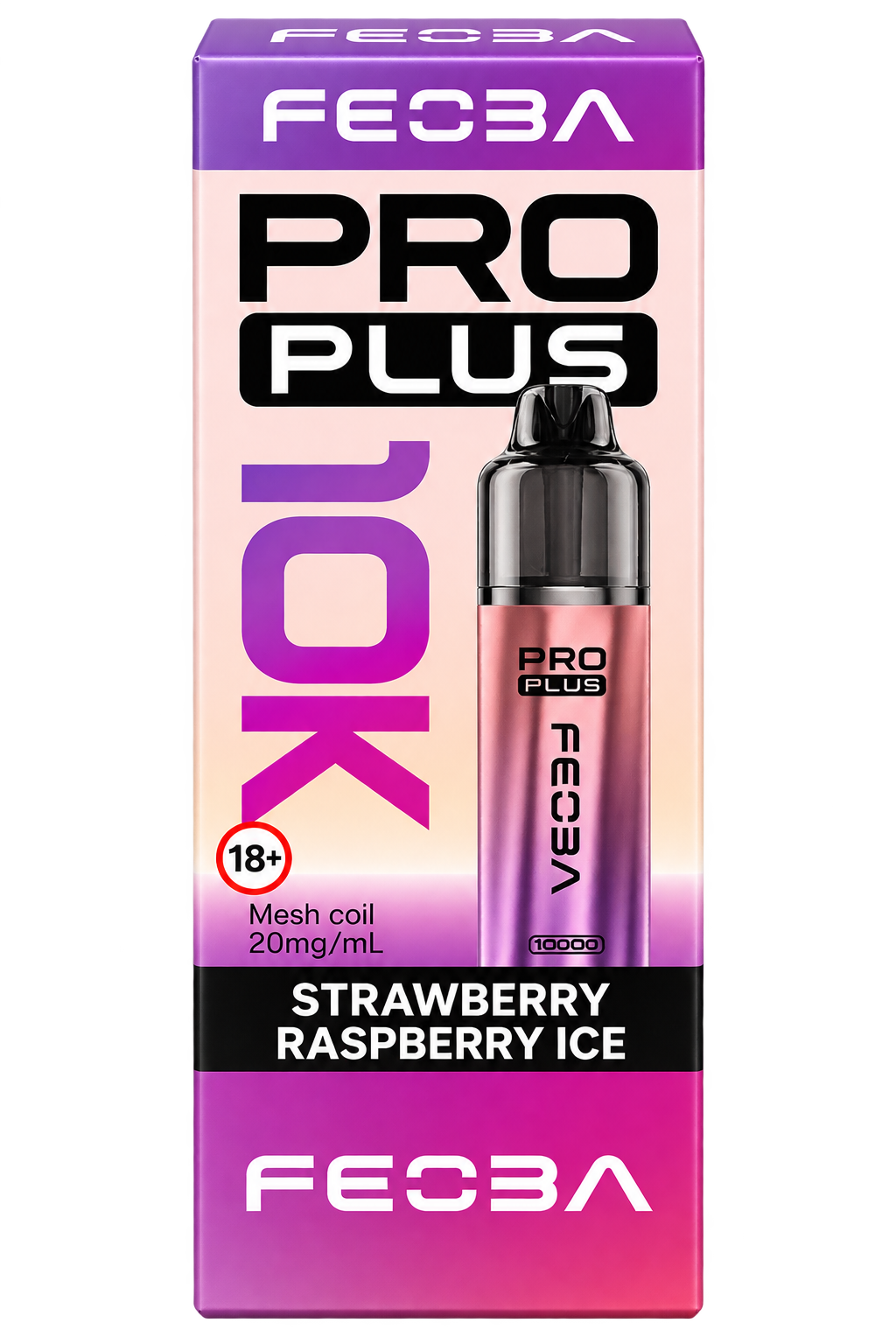 Feoba Pro 10.000 Puff – Strawberry Raspberry Ice