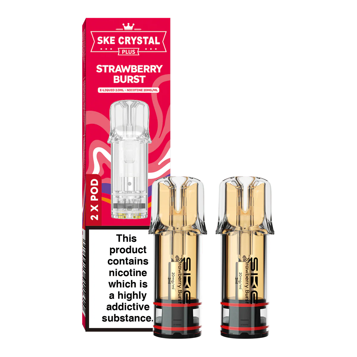 Ske Crystal bar 600 Refill - Strawberry Burst