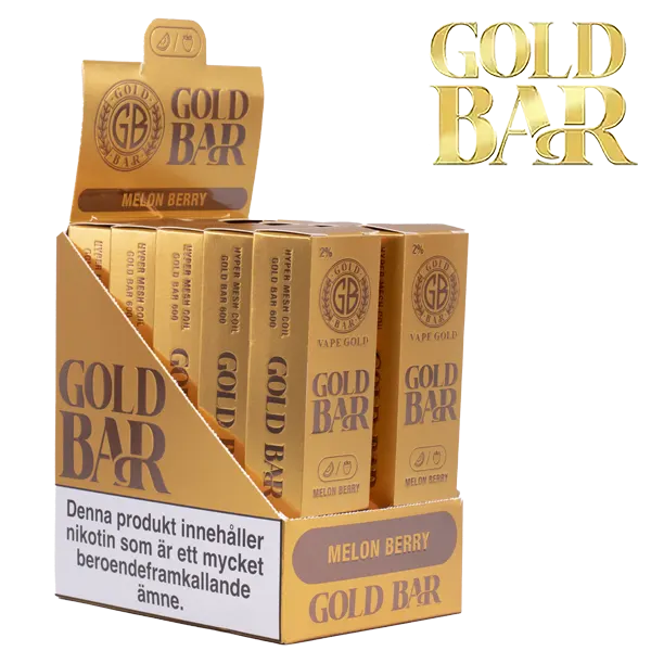 Gold Bar 600 Puff i kasser