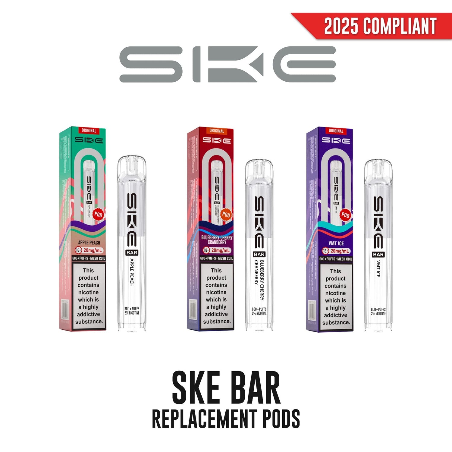 Ske Crystal Bar 600 puff refill