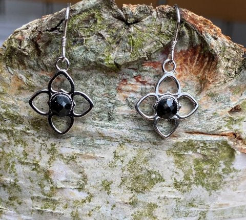 Aja earrings in sterling silver 925 with Nuummit