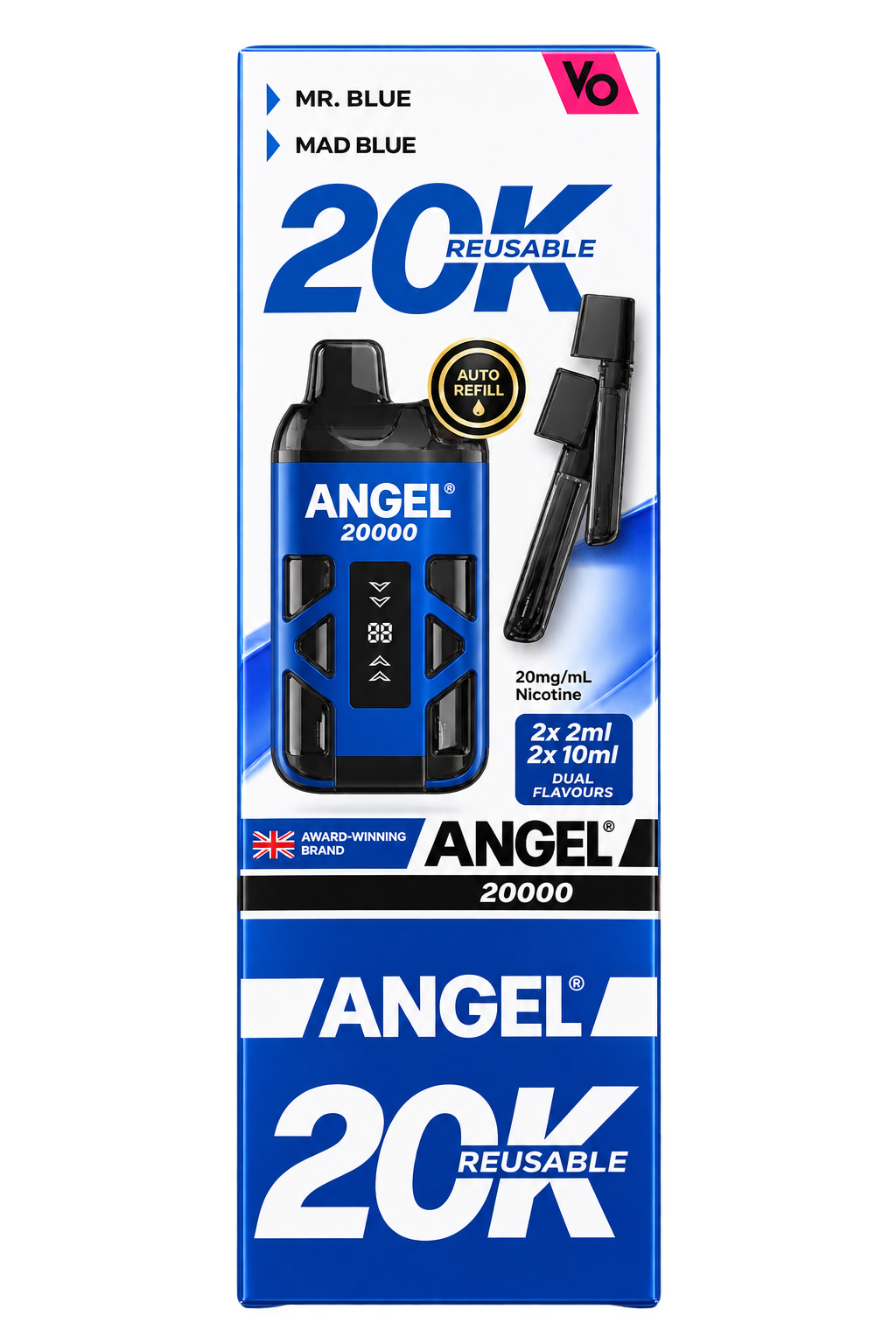 Angel Vapes Bars 20K – Multi Flavour – Blueberry Edition
