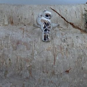 Adjustable ring in 925 sterling silver – Mother and child